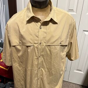 Solaris Mens 3XT Short Sleeve Button Down Shirt